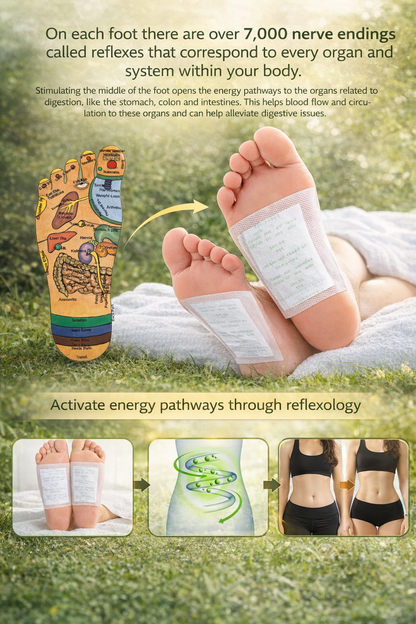 Herbal Foot Detox Patch. Pack of 2 (20 patches)